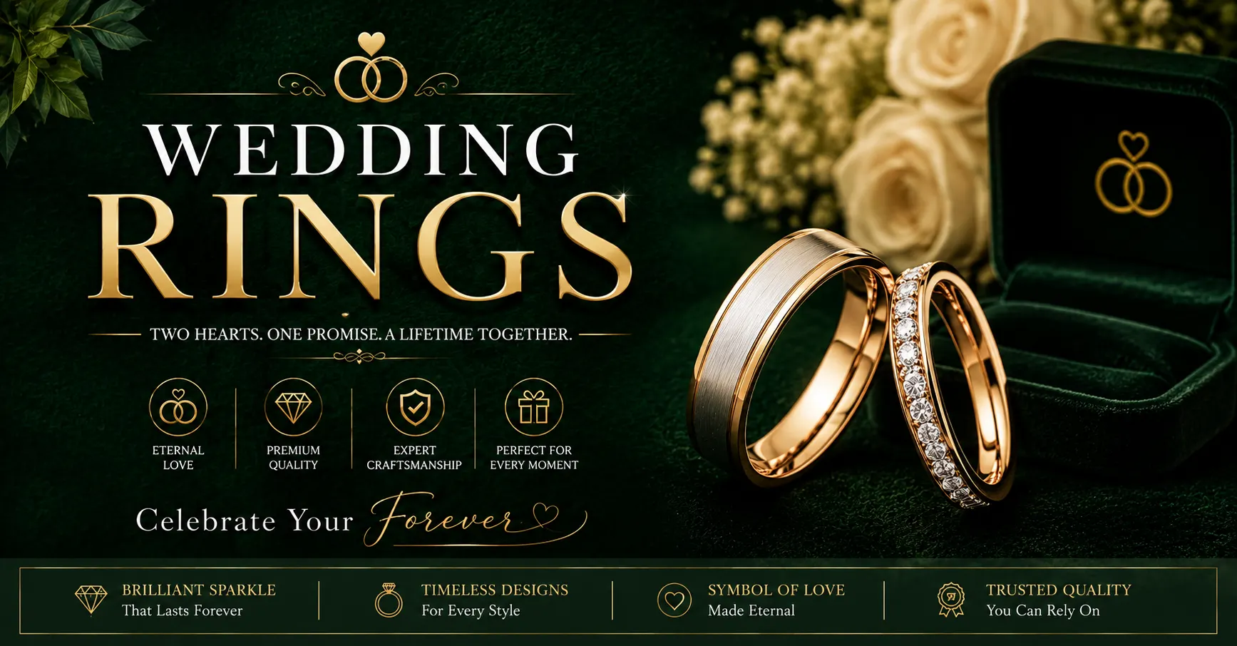 Premium Diamond Wedding Rings for Men and Women in Gold and Platinum | StuddedBay